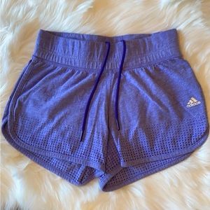 Women’s Purple Adidas Gym Shorts